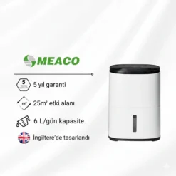 MeacoDry Arete® One 6L Nem Alma ve Hava Temizleme Cihazı